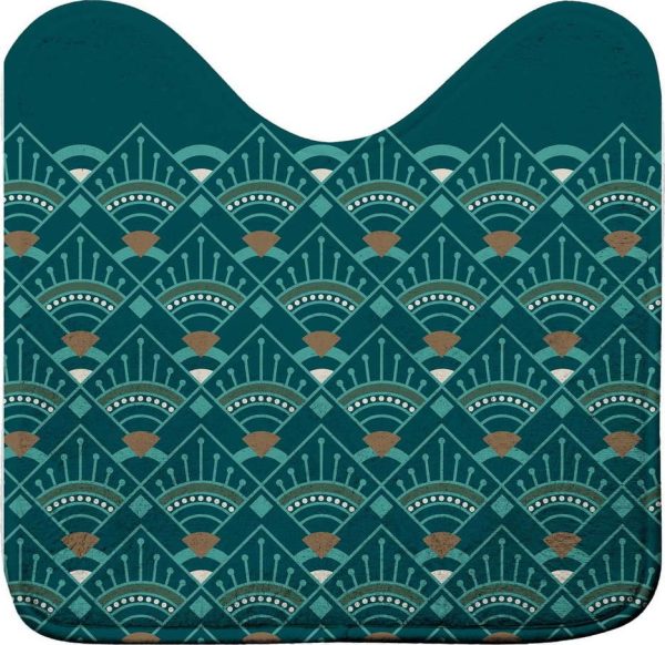 WC koupelnová předložka v petrolejové barvě 45x45 cm Imperia – douceur d'intérieur