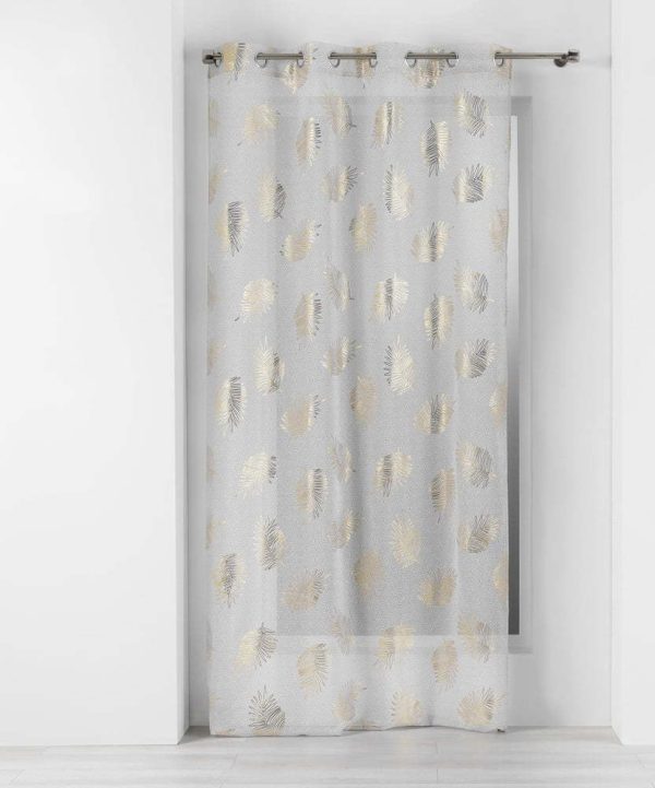 Záclona v béžové a zlaté barvě 140x280 cm Sunny – douceur d'intérieur