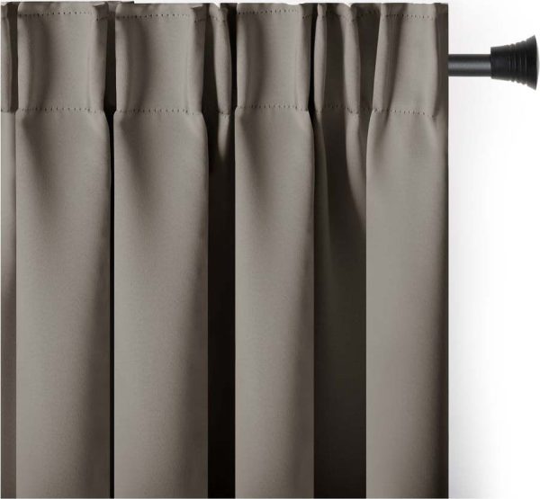Zatemňovací termo závěs taupe 140x245 cm Pleat – Restilo