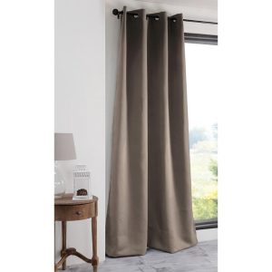 Zatemňovací závěs blackout NOTTE lněný 135 x 250 cm sada 2 ks