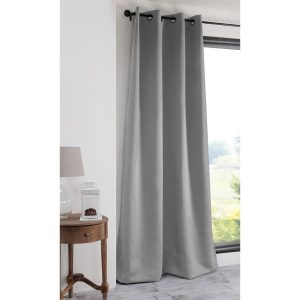 Zatemňovací závěs blackout NOTTE šedý 135 x 250 cm sada 2 ks