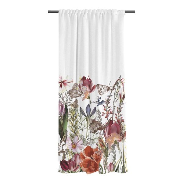 Závěs z bavlněného saténu 110x250 cm Floral – Butter Kings