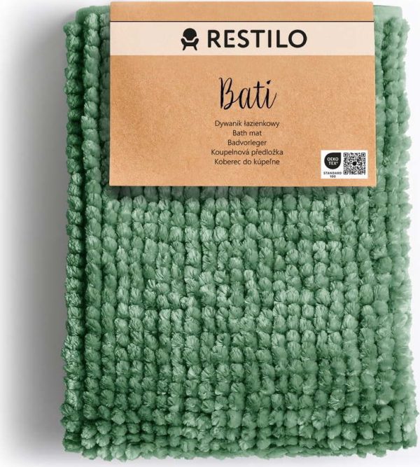 Zelená koupelnová předložka 70x120 cm Bati – Restilo