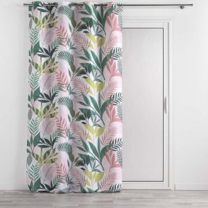 Zelený/růžový závěs 140x260 cm Assana – douceur d'intérieur