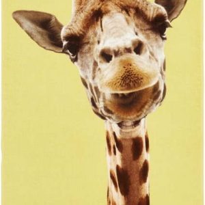 Žlutá bavlněná plážová osuška 76x160 cm Giraffe – Catherine Lansfield