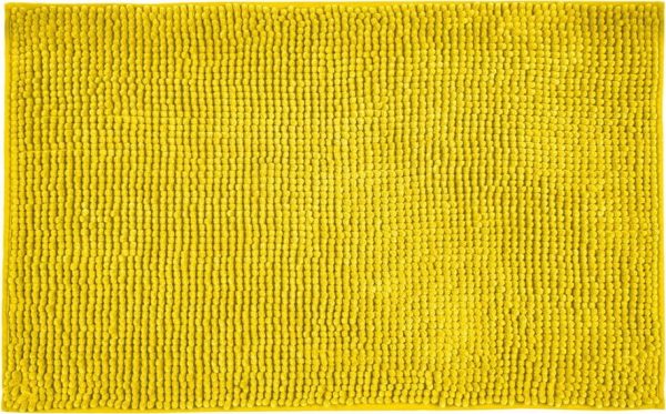 Žlutá textilní koupelnová předložka 50x80 cm Chenille – Allstar