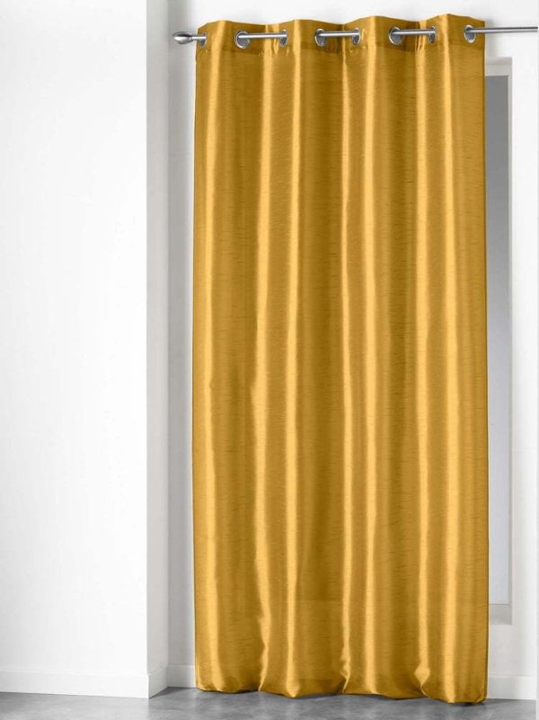 Žlutý závěs z mikrosaténu 140x240 cm Shana – douceur d'intérieur