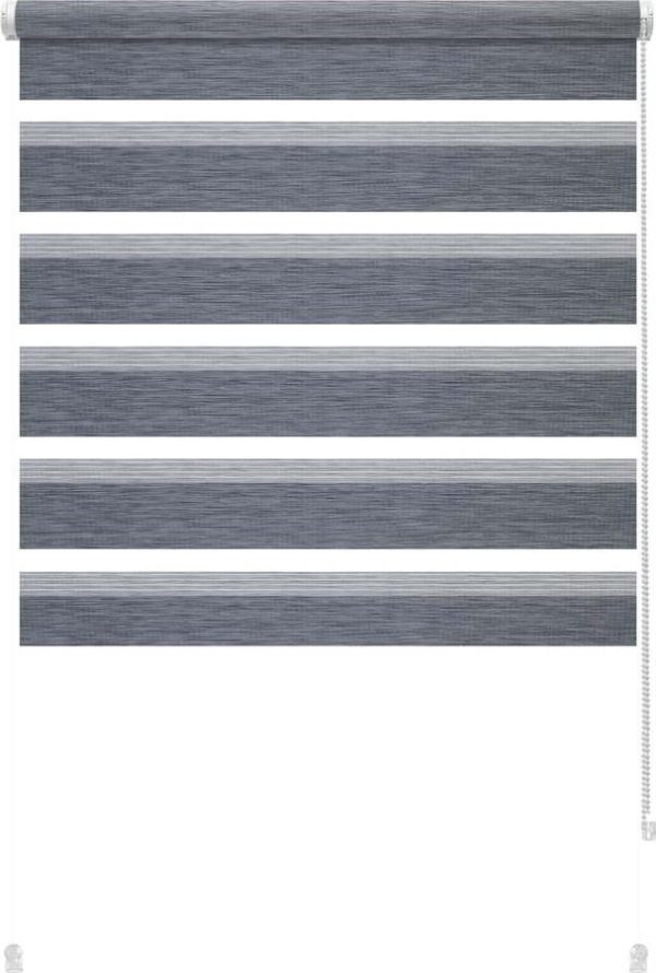 Antracitová roleta den a noc 97x150 cm Zebra Silvalin – Gardinia