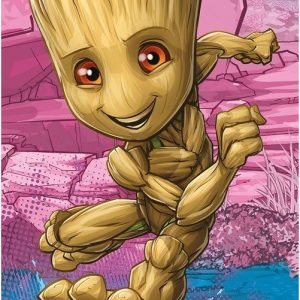 Bavlněná dětská osuška 70x140 cm Groot "I am groot" – Jerry Fabrics