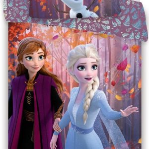 Bavlněné dětské povlečení na jednolůžko 140x200 cm Frozen "Sister Purple" – Jerry Fabrics