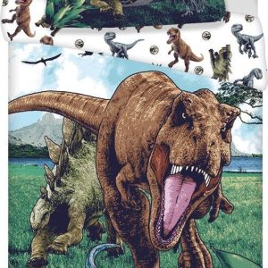 Bavlněné dětské povlečení na jednolůžko 140x200 cm Jurassic World "Trio" – Jerry Fabrics