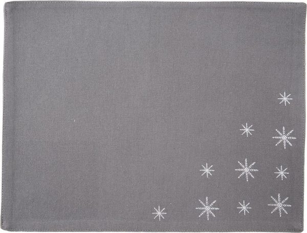 Bavlněné prostírání s vánočním motivem 25x35 cm Vločka – Orion