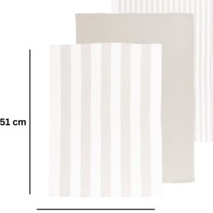 Bavlněné utěrky v sadě 3 ks 51x74 cm Marra – Tiseco Home Studio