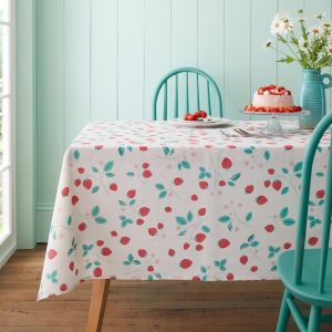 Bavlněný ubrus 137x178 cm Strawberry Garden – Catherine Lansfield