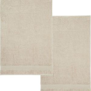 Béžové froté bavlněné osušky v sadě 2 ks 90x140 cm Anti-Bacterial – Catherine Lansfield