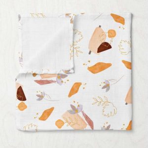Bílá mušelínová dětská deka 75x100 cm Boho – Mijolnir