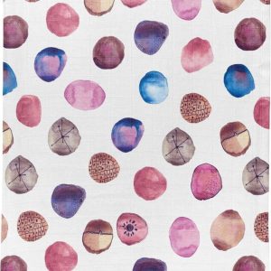 Bílá mušelínová dětská deka 75x100 cm Shells – Mijolnir