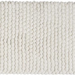 Bílá textilní koupelnová předložka 50x80 cm Solivo – Wenko