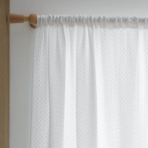 Bílá záclona 140x229 cm Muscat Waffle – Pineapple Elephant