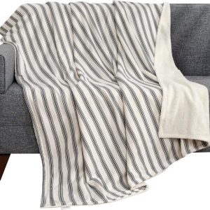 Bílá/antracitová deka 150x190 cm Soren Wellsoft – Mijolnir
