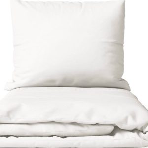 Bílé povlečení na dvoulůžko z mikrosaténu 200x200 cm Basic – Bonami Essentials