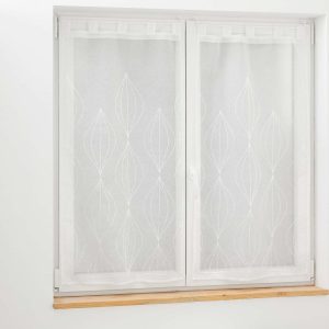 Bílé voálové záclony v sadě 2 ks 60x90 cm Galactee – douceur d'intérieur