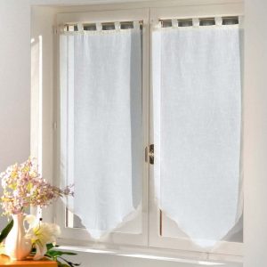 Bílé záclony v sadě 2 ks 60x160 cm Luminea – douceur d'intérieur