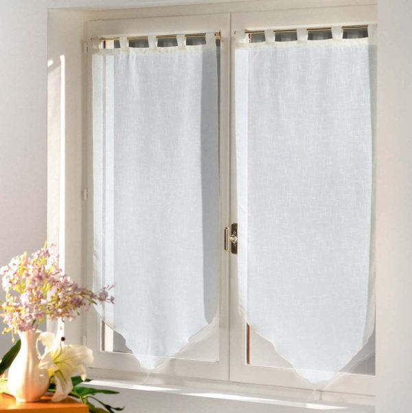 Bílé záclony v sadě 2 ks 60x160 cm Luminea – douceur d'intérieur