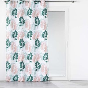 Bílo-zelený závěs 140x280 cm Belline – douceur d'intérieur