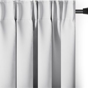 Bílý zatemňovací termo závěs 140x270 cm Pleat – Restilo