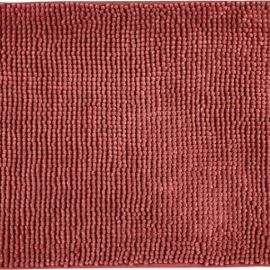 Červená textilní koupelnová předložka 50x80 cm Chenille – Allstar