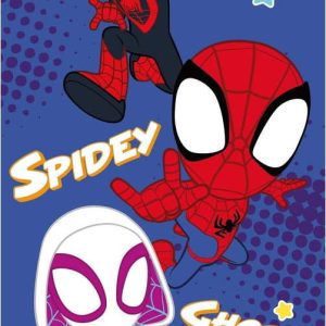 Červená/modrá bavlněná dětská osuška 70x140 cm Spidey – Jerry Fabrics