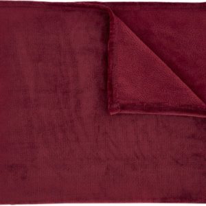 Červený přehoz z mikroplyše 200x240 cm Raschel – Catherine Lansfield