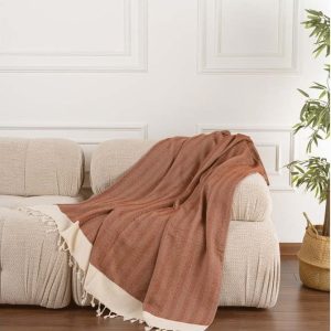 Deka v terakotové barvě 150x200 cm Baliksirti – Mijolnir