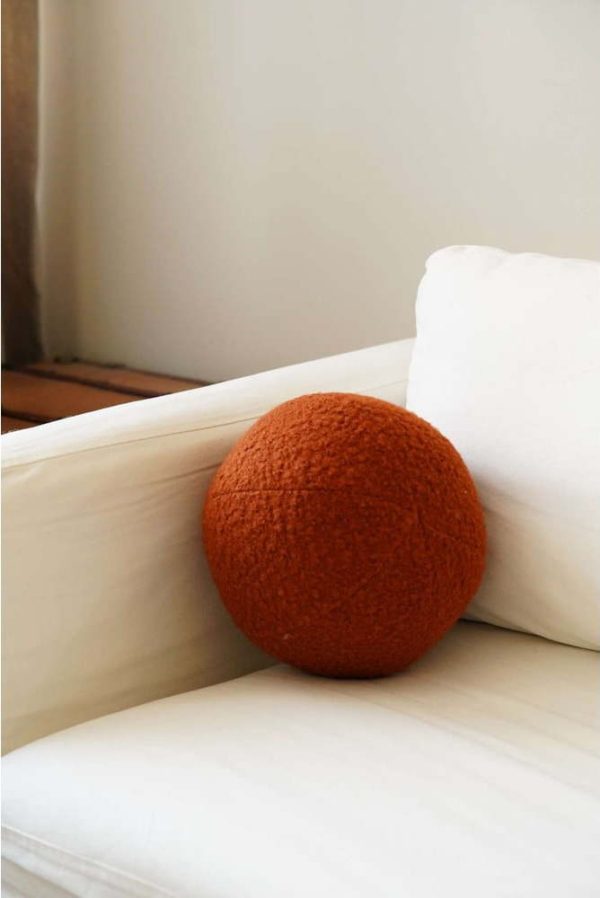 Dekorační polštář z materiálu bouclé ø 25 cm Top – Mioli Decor