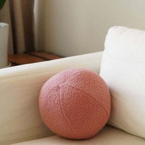 Dekorační polštář z materiálu bouclé ø 25 cm Top – Mioli Decor