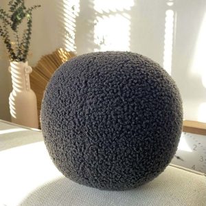 Dekorační polštář z materiálu bouclé ø 20 cm Top – Mioli Decor