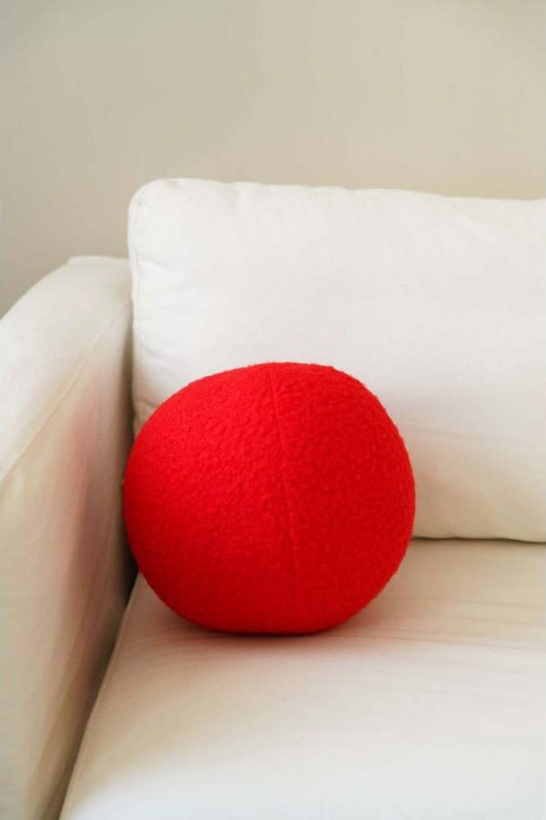 Dekorační polštář z materiálu bouclé ø 20 cm Top – Mioli Decor