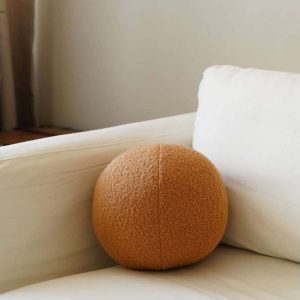 Dekorační polštář z materiálu bouclé ø 20 cm Top – Mioli Decor