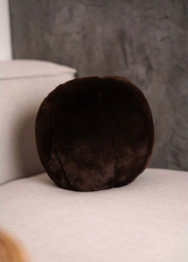 Dekorační polštář z mikroplyše ø 25 cm Top – Mioli Decor