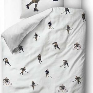 Dětské povlečení na jednolůžko z bavlněného saténu 140x200 cm Ice Hockey - Butter Kings