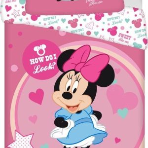 Dětské povlečení na jednolůžko z mikrovlákna 140x200 cm Minnie Sweet Like Me – Jerry Fabrics