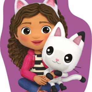 Fleecový dětský polštářek 35x35 cm Gabby´s Dollhouse "Pandy" – Jerry Fabrics
