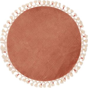 Hnědá koupelnová předložka ø 80 cm Tuft – Foutastic