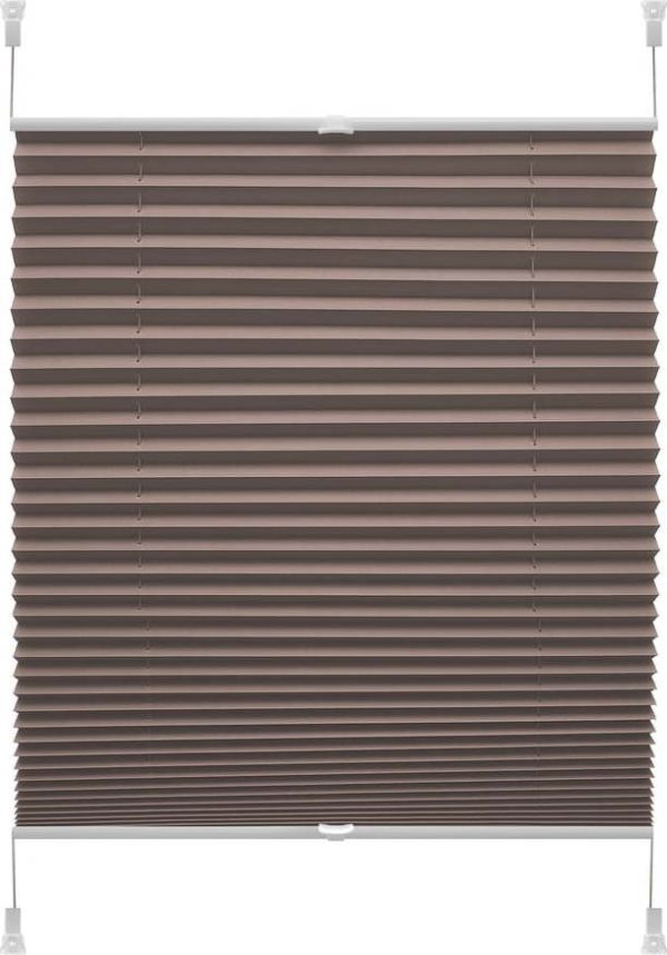 Hnědá roleta 57x150 cm Plisé Verona – Gardinia