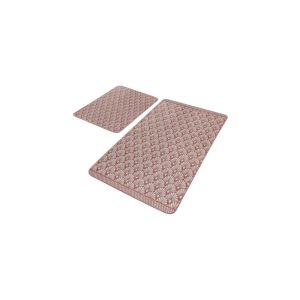 Hnědé sametové koupelnové předložky v sadě 2 ks 60x100 cm – Mila Home