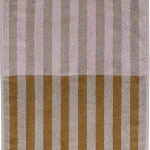Hnědo-béžová osuška z bio bavlny 70x133 cm Disorder – Mette Ditmer Denmark