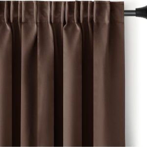 Hnědý zatemňovací termo závěs 140x245 cm Pleat – Restilo