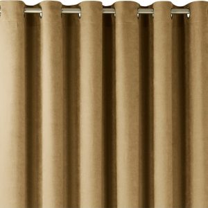 Hnědý závěs 140x270 cm Milana – Homede