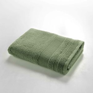 Khaki froté bavlněná osuška 70x130 cm Tendresse – douceur d'intérieur